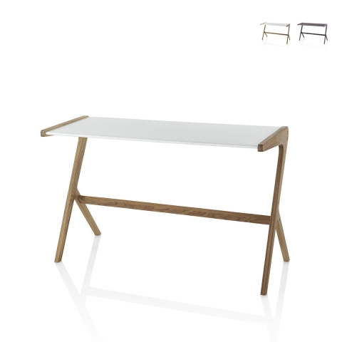 Mesa de escritório moderna em madeira design minimalista Allison Promoção