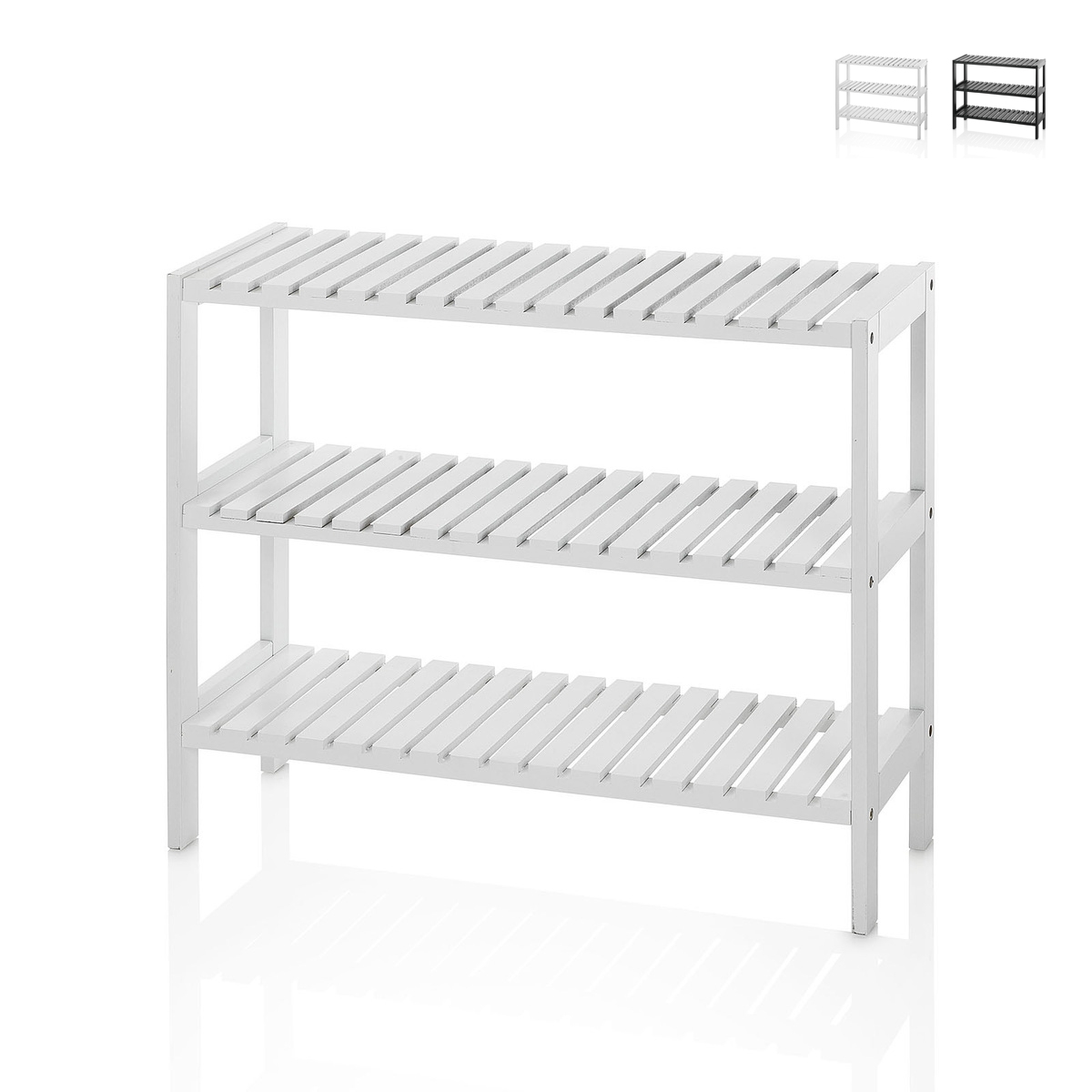 Estante sapateira com 3 prateleiras design moderno e compacto Bin