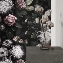 Papel de Parede Floral para Quarto Shabby Chic Floreale Scura Saldos