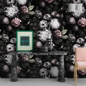 Papel de Parede Floral para Quarto Shabby Chic Floreale Scura Estoque