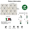 Papel de parede geométrico design vintage preto e branco Art Déco Modelo