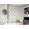 Papel de parede geométrico design vintage preto e branco Art Déco Descontos