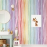 Papel de parede autocolante colorido para quarto infantil Righe Arcobaleno Venda