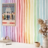 Papel de parede autocolante colorido para quarto infantil Righe Arcobaleno Oferta