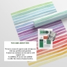 Papel de parede autocolante colorido para quarto infantil Righe Arcobaleno Estoque