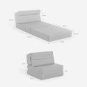 Poltrona-cama individual dobrável económica Jasmine Estoque