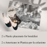 Conjunto de 2 Jogos Americanos Elegantes para Pequeno-almoço Estilo Vintage Nuvole Venda