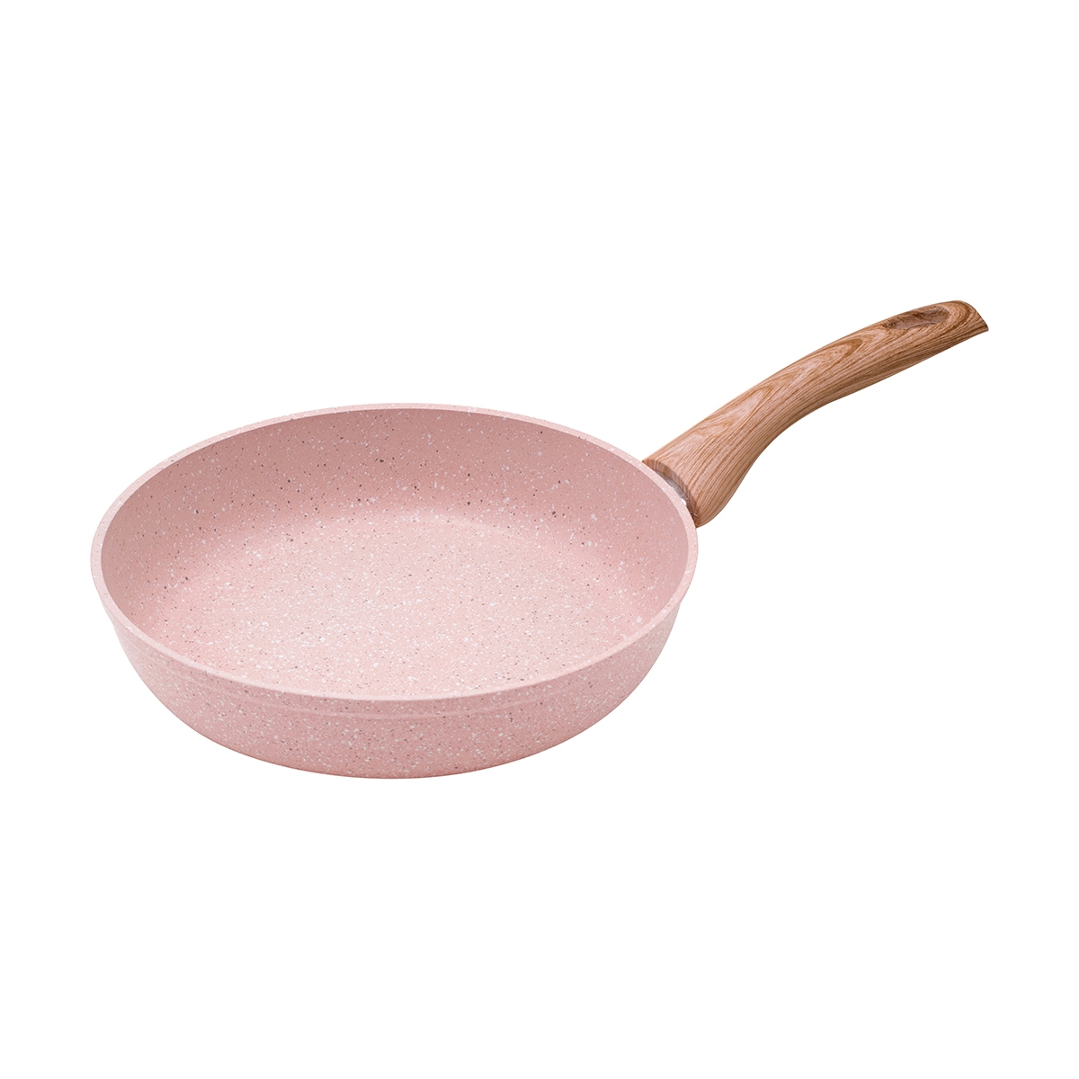 Frigideira Antiaderente de Alumínio Efeito Granito Rosa 24cm Stonerose Promoção