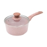 Conjunto de Panelas 6 Peças Frigideira para Grelhar Granito Rosa Stonerose Estoque