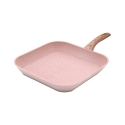Conjunto de Panelas 6 Peças Frigideira para Grelhar Granito Rosa Stonerose Modelo