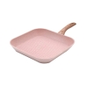 Conjunto de Panelas 6 Peças Frigideira para Grelhar Granito Rosa Stonerose Modelo