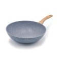 Wok em alumínio antiaderente 28cm efeito pedra Pierre Gourmet Promoção