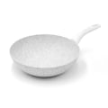Wok saltapasta antiaderente em alumínio 28cm Bisetti Stonewhite Promoção