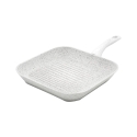 Conjunto de 10 peças de panelas e frigideiras antiaderentes em alumínio Bisetti Stonewhite Saldos
