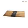 Tábua de corte em madeira 45x30x2cm com borda para recolher sucos Bisetti Promoção