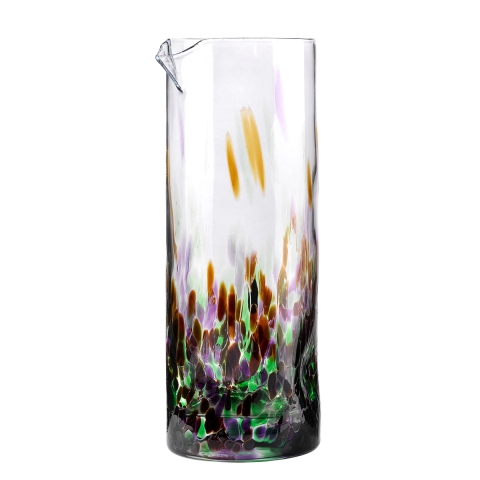 Jarra 0,9lt água multicolorido em vidro 21cm Banderoles Promoção
