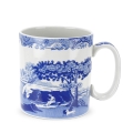 Conjunto 4 chávenas em porcelana com pires decorados estilo inglês Blue Italian Promoção