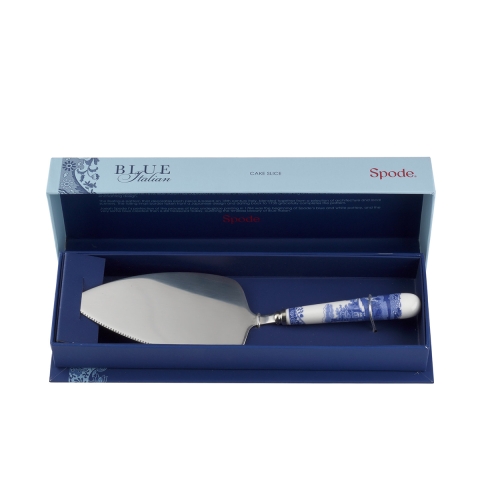 Espátula para doces em aço e cerâmica estilo inglês Blue Italian Promoção