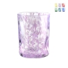 Conjunto de 6 copos de água de mesa 10cm em vidro colorido Carnaval Promoção