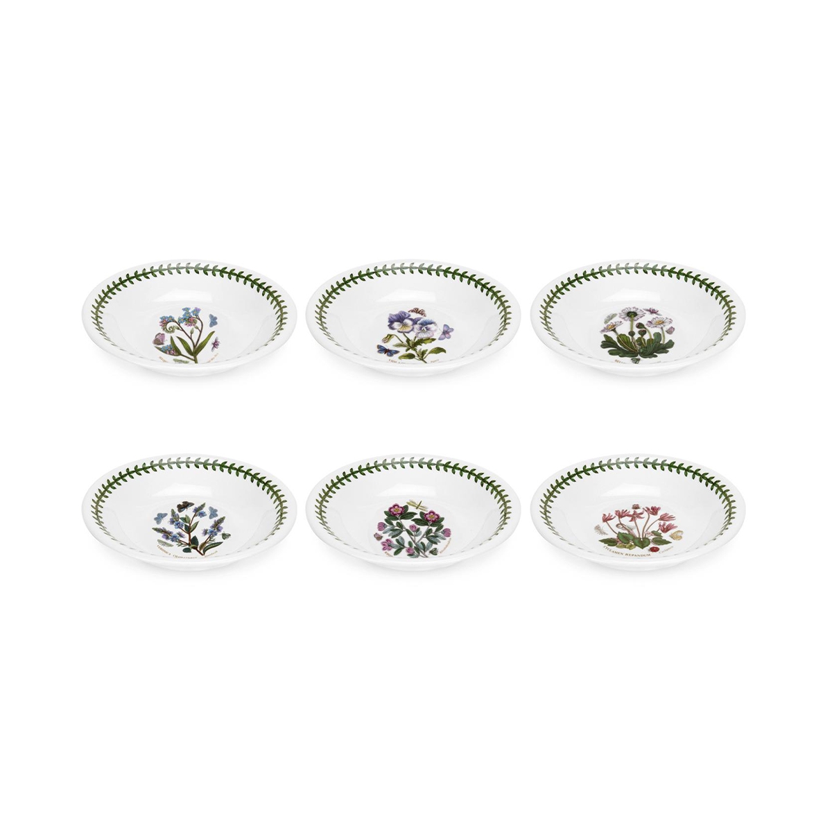 Conjunto de 6 tigelas de porcelana 18 cm Portmeirion Botanic Garden Promoção