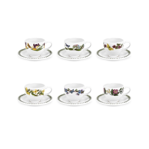 Conjunto de 6 xícaras de café em porcelana Portmeirion Botanic Garden Promoção