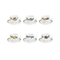 Conjunto de 6 chávenas de café em porcelana Portmeirion Botanic Garden Promoção