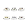 Conjunto de 6 chávenas de café em porcelana Portmeirion Botanic Garden Promoção
