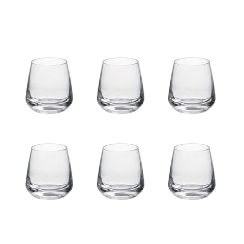 Conjunto de 6 copinhos de licor vidro gota cozinha bar restaurante Mexico Promoção
