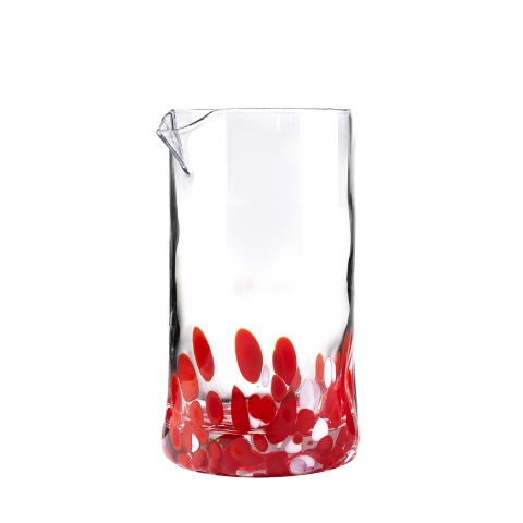 Jarra de água de vidro vermelho 0,5lt de mesa com decorações Venise Promoção