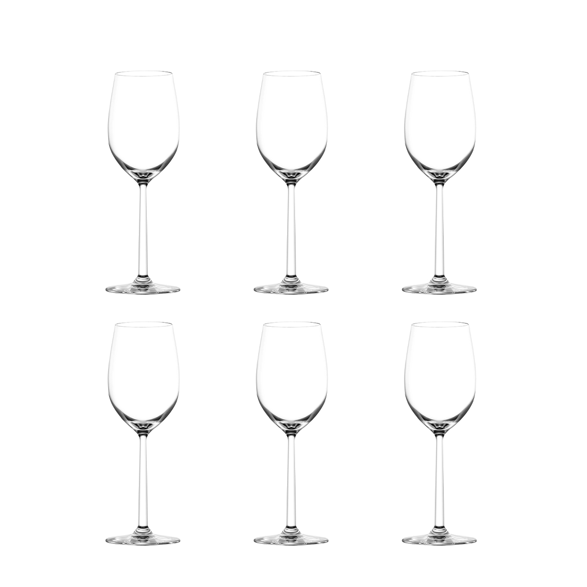 Conjunto de 6 Copos Beaujolais para Degustação em Vidro Cristalino 515ml Shanghai Promoção