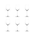 Conjunto de 6 copos de vinho de degustação 320ml em vidro cristalino Shanghai Promoção