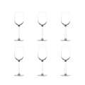Conjunto de 6 copos de vinho de degustação 320ml em vidro cristalino Shanghai Promoção