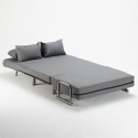 Sofá-cama dobrável p/Apartamentos pequenos Prático Simples Almofadas Deborah twin 