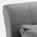 Sofá-cama dobrável p/Apartamentos pequenos Prático Simples Almofadas Deborah twin 