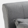 Sofá-cama dobrável p/Apartamentos pequenos Prático Simples Almofadas Deborah twin 