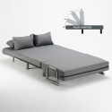 Sofá-cama dobrável p/Apartamentos pequenos Prático Simples Almofadas Deborah twin 
