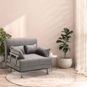 Sofá-cama dobrável p/Apartamentos pequenos Prático Simples Almofadas Deborah twin Preço