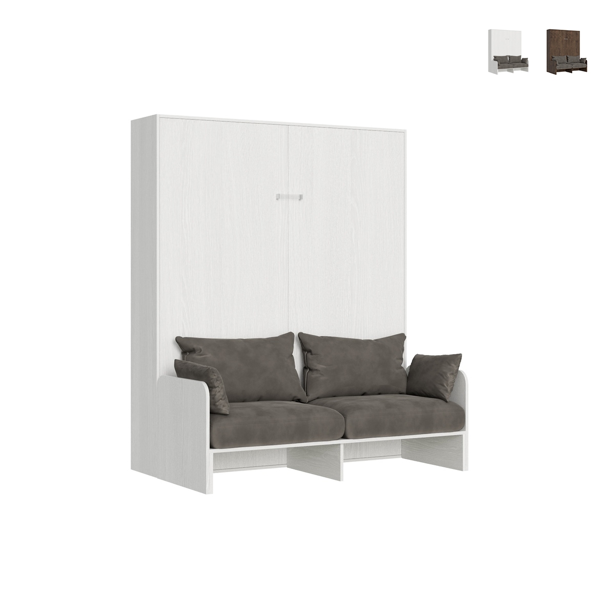 Cama de casal retrátil com sofá Sofà Kentaro