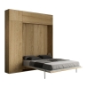 Cama de casal retrátil 160x190cm com coluna e armários Kentaro Estoque
