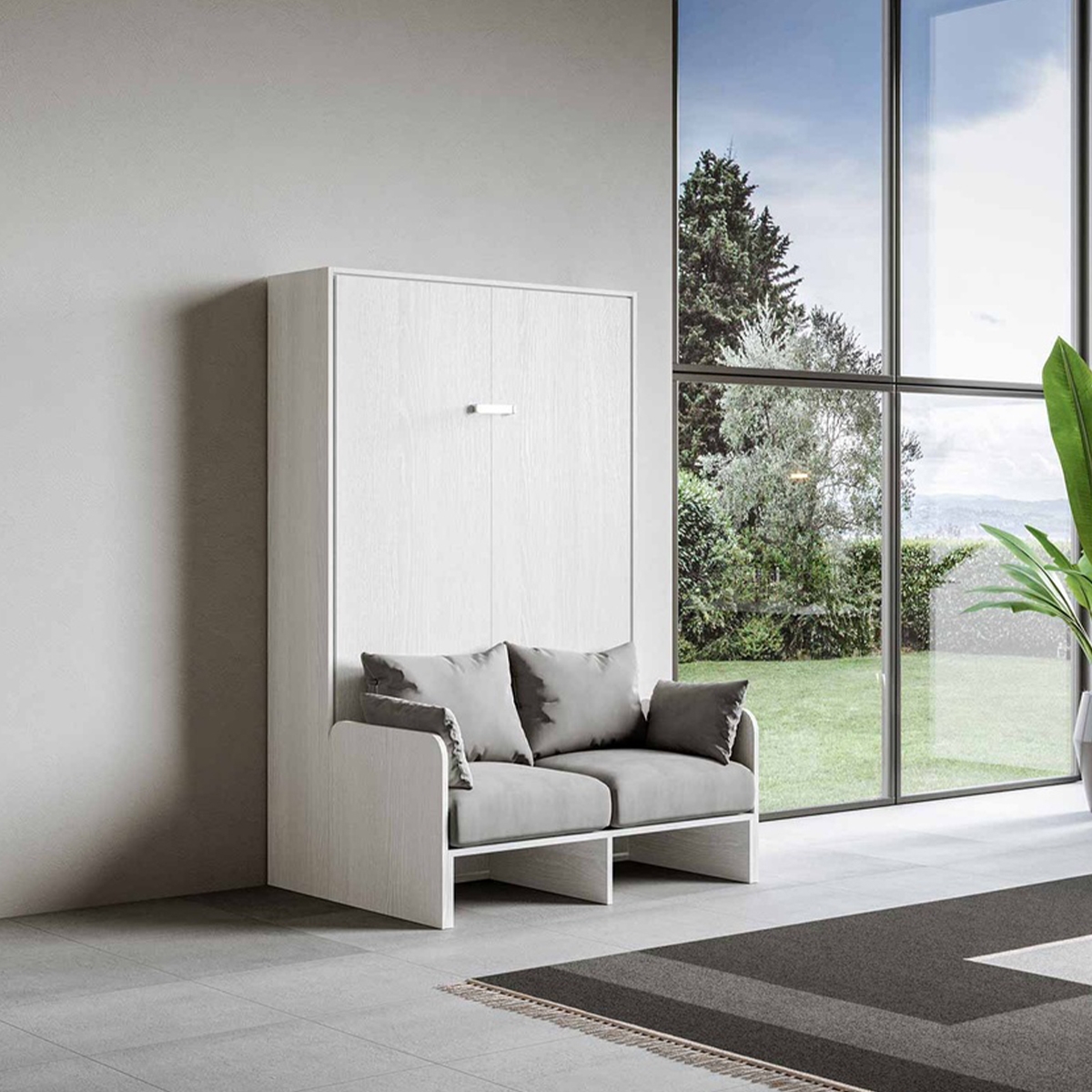 Cama dobrável de uma praça e meia 120x190cm com sofá Sofà Kentaro