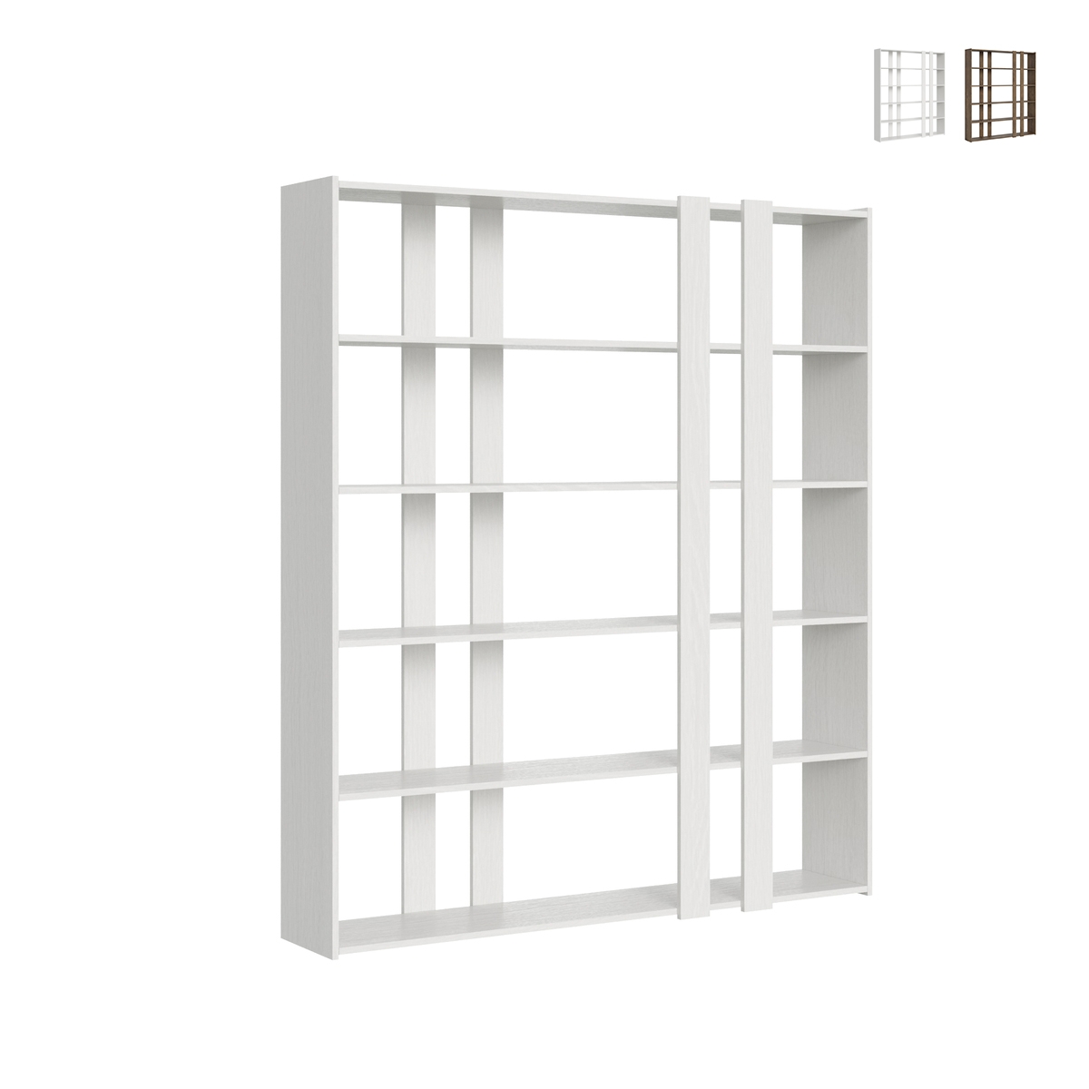 Estante de parede 6 prateleiras design moderno 178x36x204cm Kato A Large