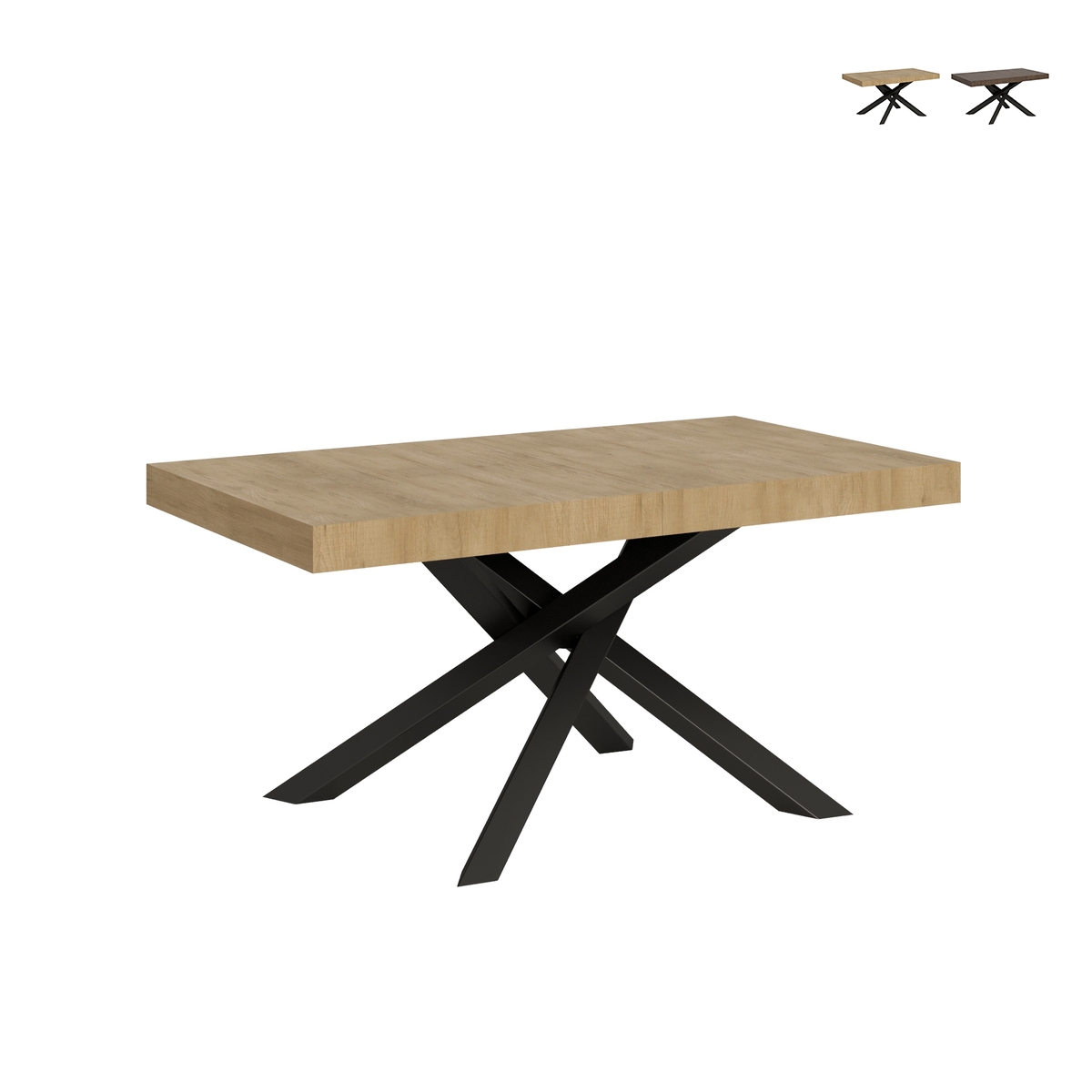 Mesa extensível design urbano moderno 18 pessoas 90×160-420 Volantis Oferta