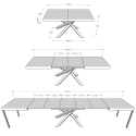 Mesa extensível design urbano moderno 18 pessoas 90×160-420 Volantis Preço