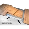 Mesa extensível design urbano moderno 18 pessoas 90×160-420 Volantis Medidas