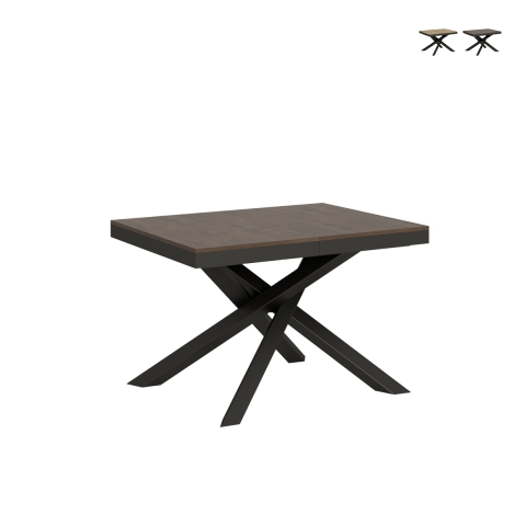 Mesa extensível moderna sala de estar living 90×120-380 Volantis Evolution Promoção