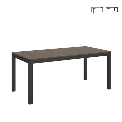 Mesa extensível industrial minimal madeira ferro 90×180-440 Everyday Evolution Promoção