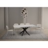 Mesa quadrada extensível moderna 90×90-194 Clerk Modelo