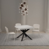 Mesa quadrada extensível moderna 90×90-194 Clerk Venda