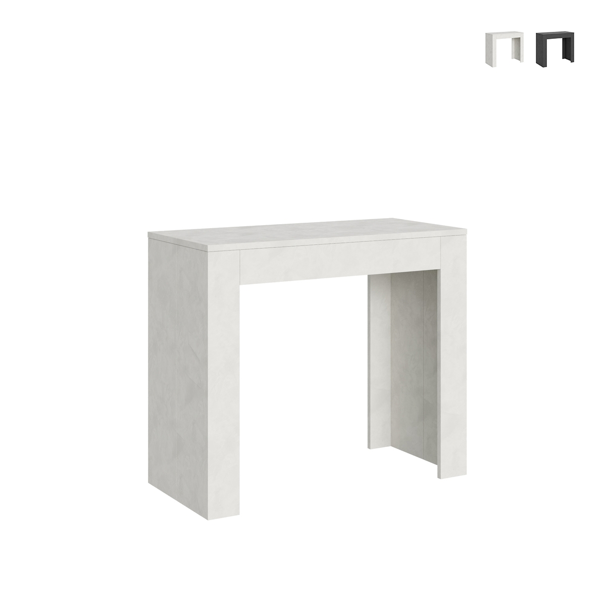 Consola extensível cozinha design contemporâneo 90x42-198 Emy Small Promoção