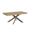 Mesa extensível moderna pernas cruzadas madeira 90x180-440 Volantis Venda